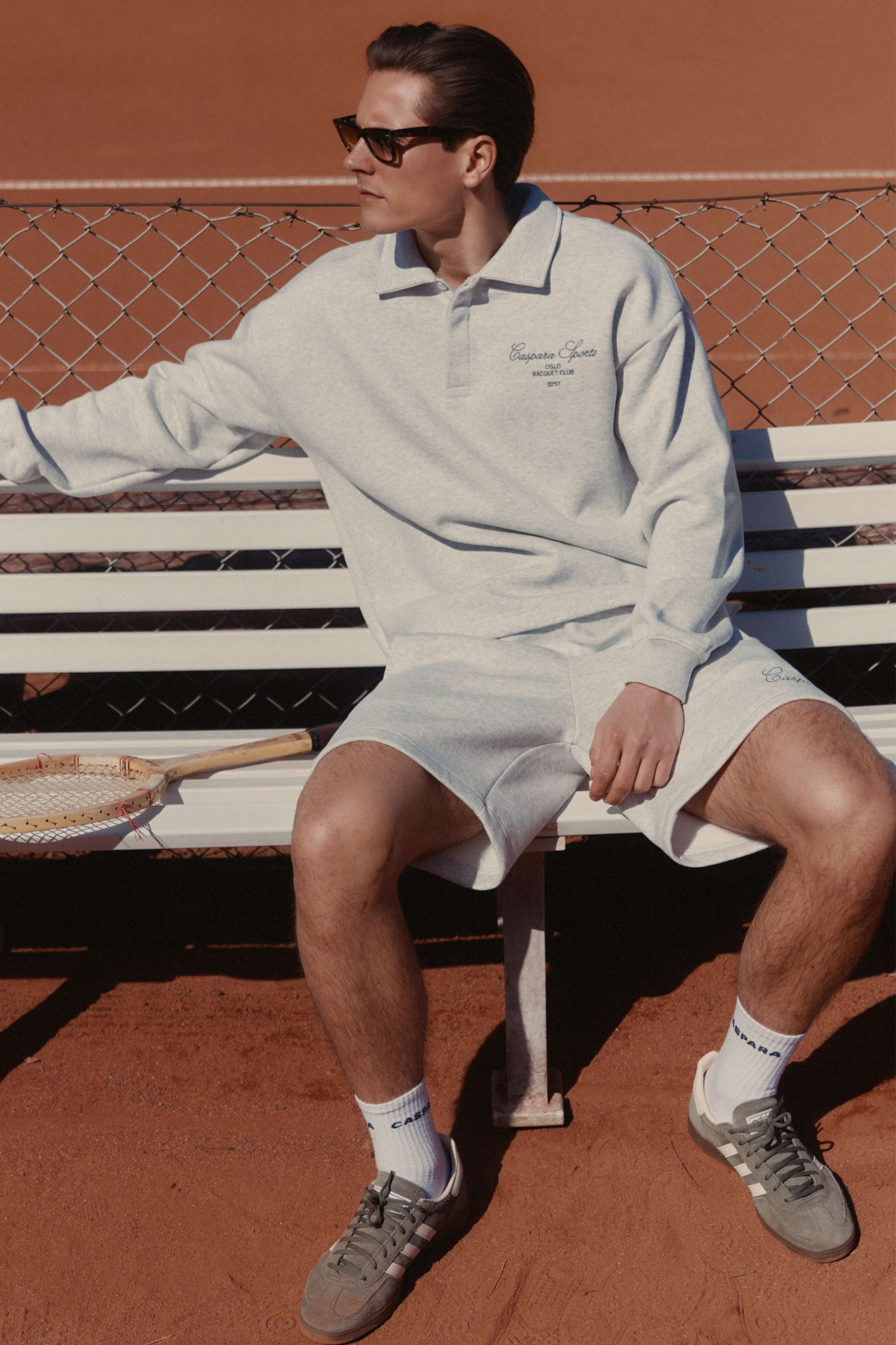 M. Racquet Club Shorts - Grey Melange